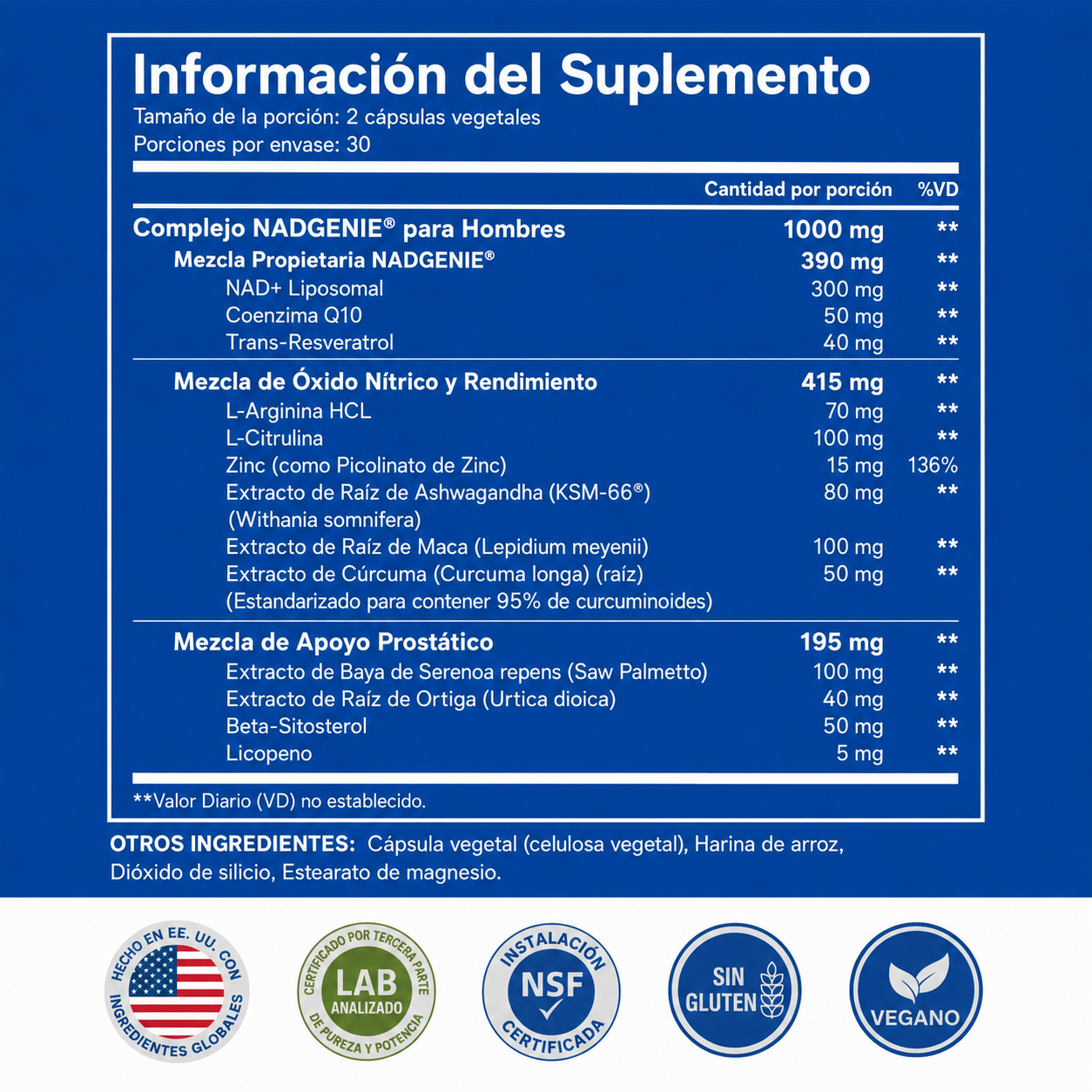 NAD + Liposomal con Resveratrol